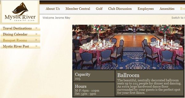 (Image 1b) A preview of the Banquet Room descriptions displayed on the E3 website.